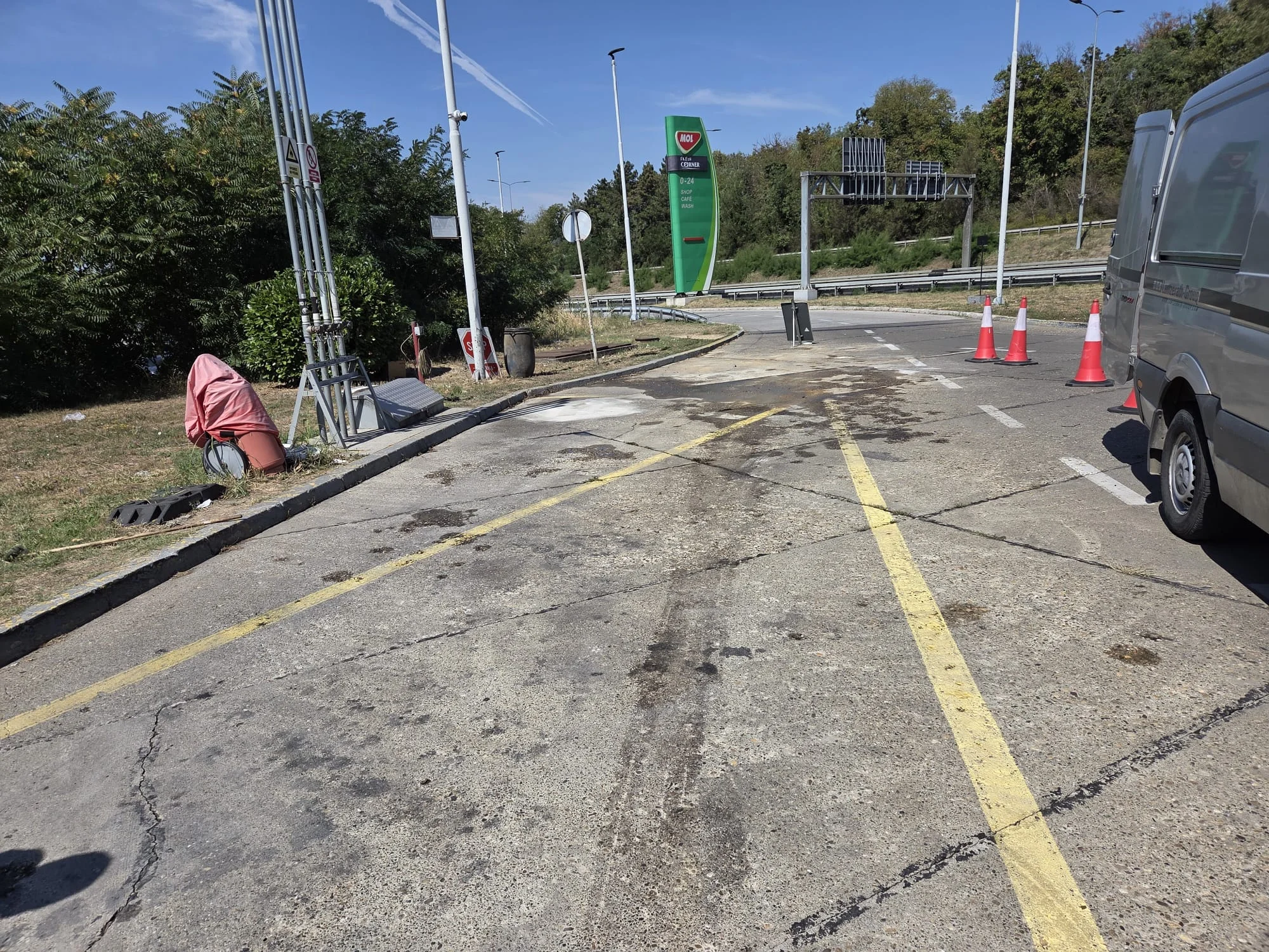 Pranje benzinskih pumpi — platoi, natkriveni prostori